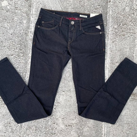 Replay Women Jeans Dark Washed Blue Denim Jeans Size 28 - Picture 1 of 9